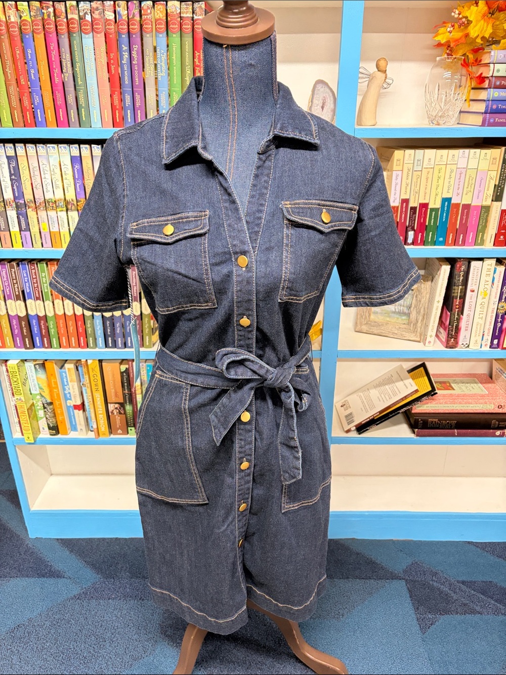 NWT Draper James denim shirt dress size small